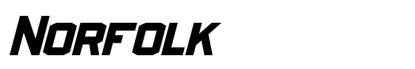 Norfolk font preview
